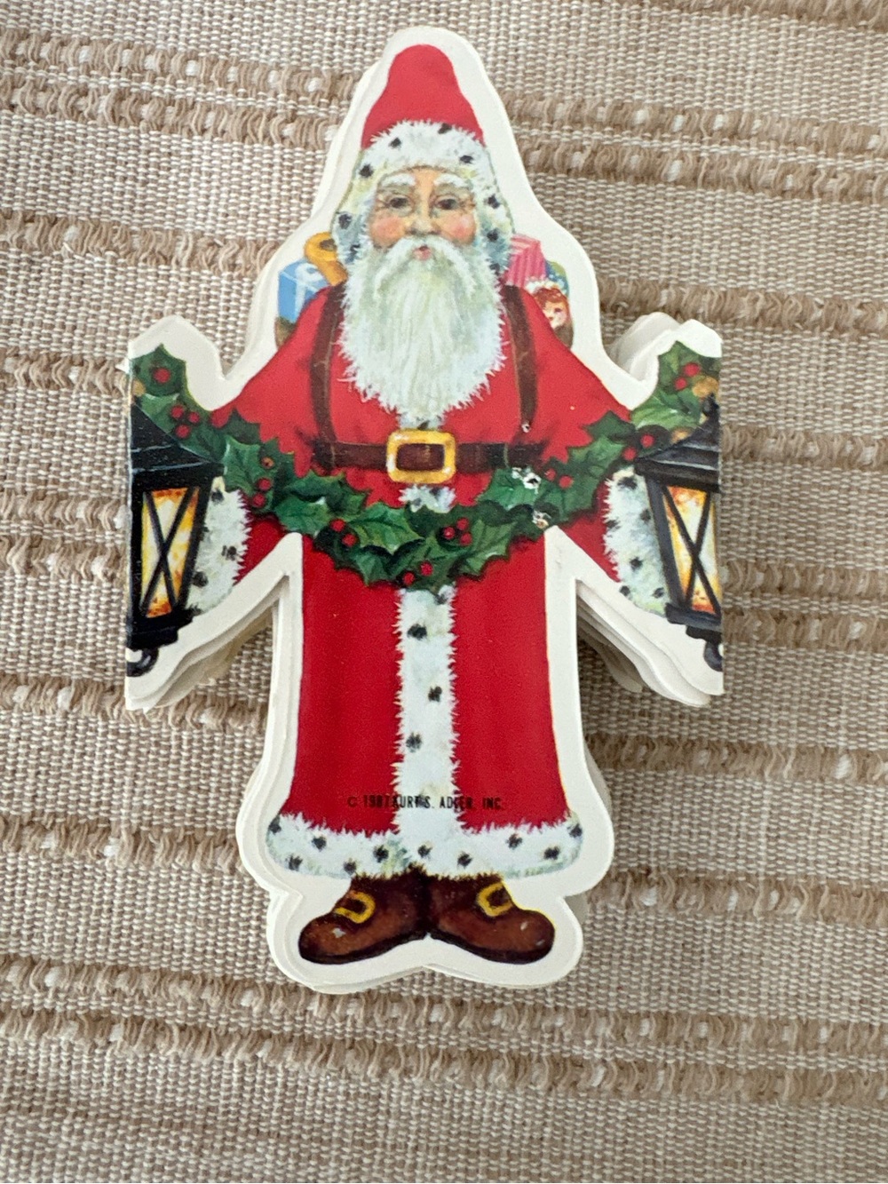 Kurt S. Adler ~ VTG-Victorian Santa 9-Foot Garland~Cardboard~ 1987~ EUC